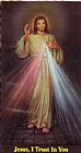 Unknown portrait of jesus of divine mercy painting